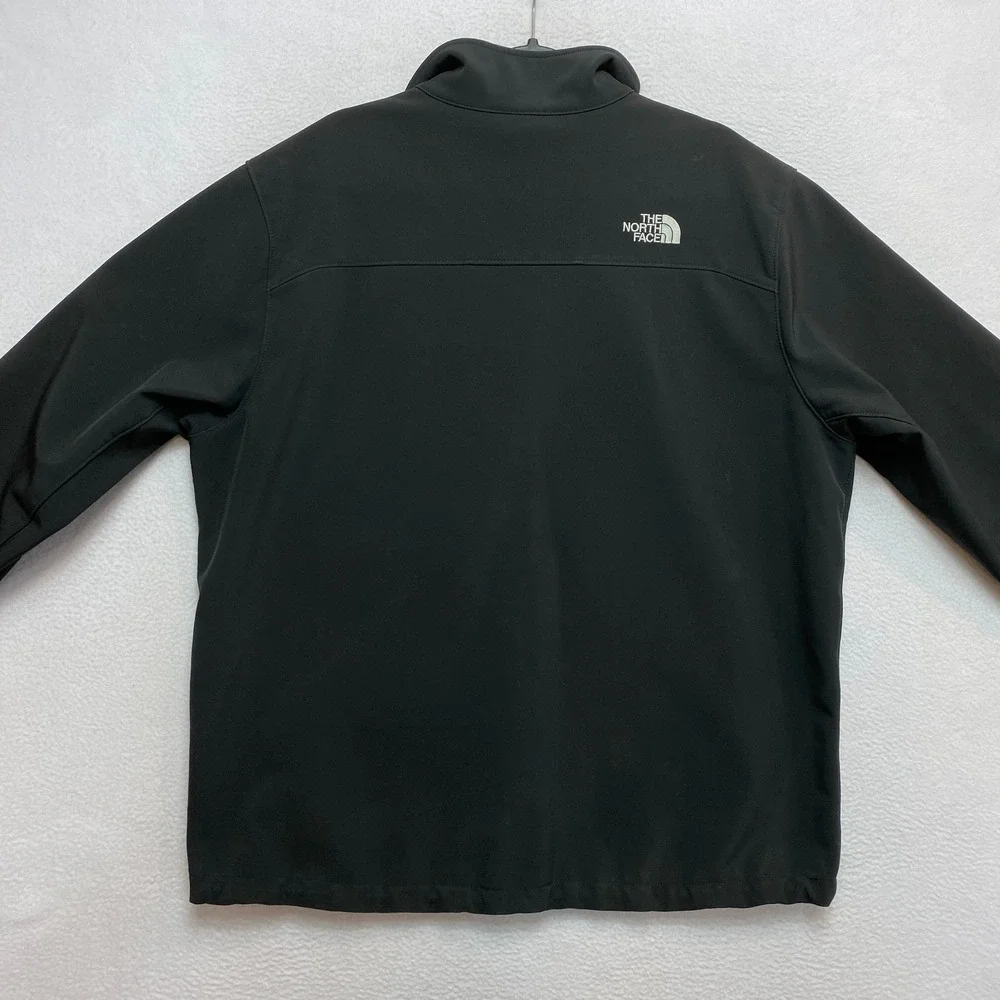 The North Face Jacket Mens XL Black Windwall Softshell Full Zip